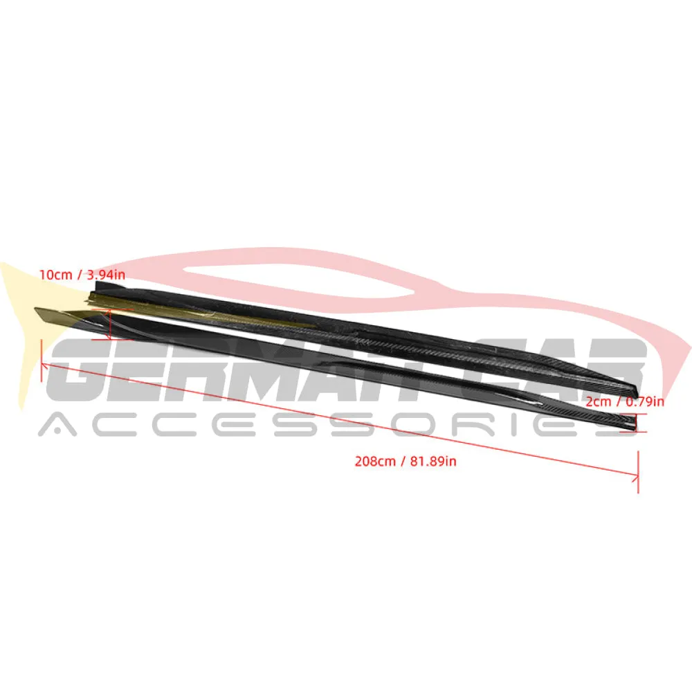 2022  BMW i4 Carbon Fiber X Style Side Skirts | G26