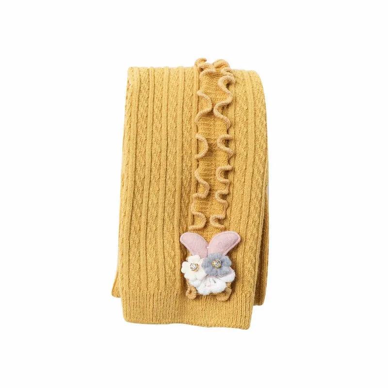 Baby/Toddler Girl Ruffle Details Warm Leggings