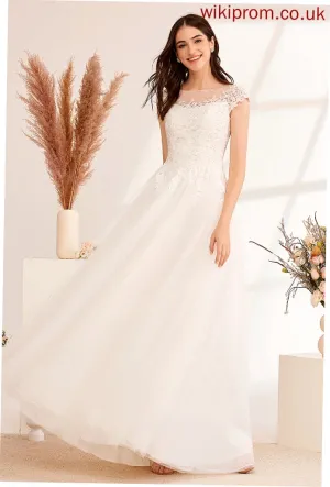 Ball-Gown/Princess Lace With Lace Wedding Dresses Floor-Length Dress Tulle Ashlyn Illusion Wedding