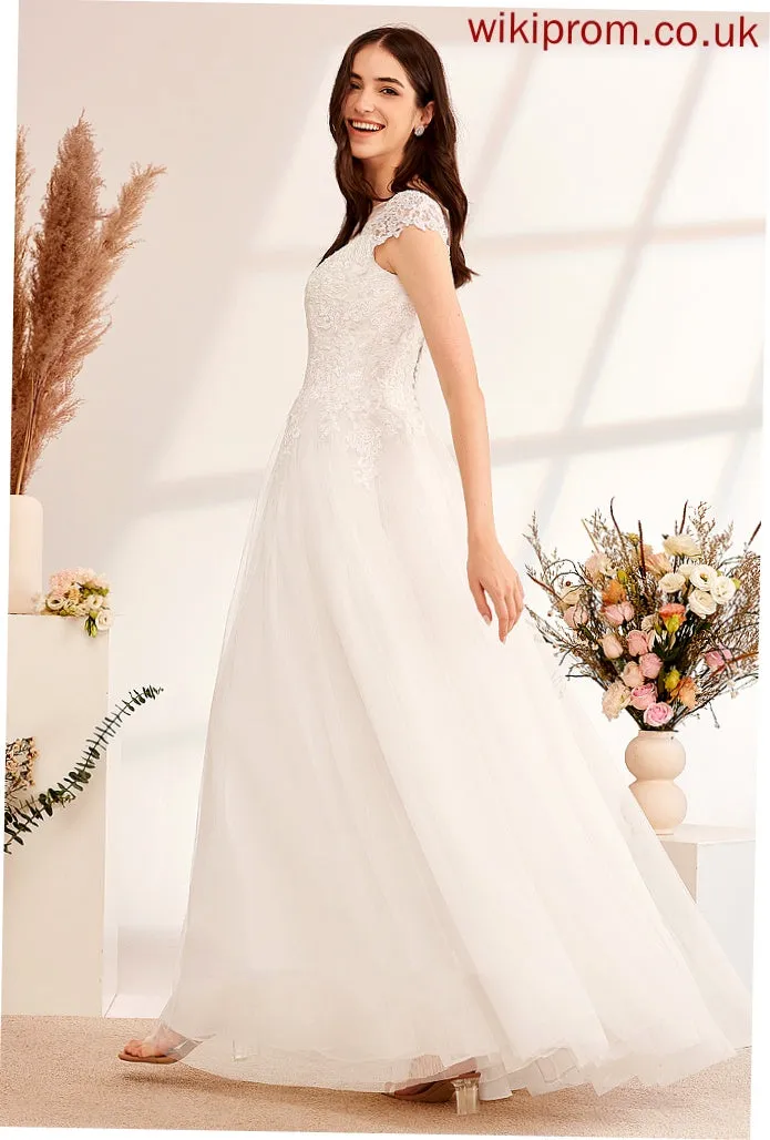 Ball-Gown/Princess Lace With Lace Wedding Dresses Floor-Length Dress Tulle Ashlyn Illusion Wedding