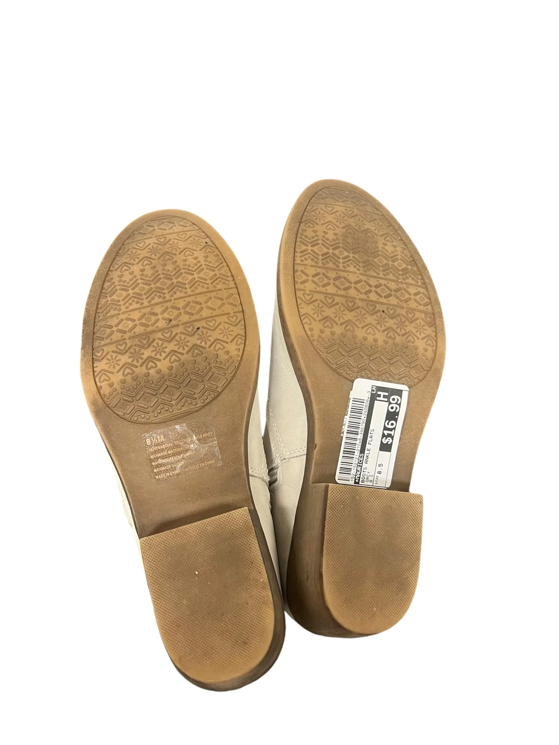 Boots Ankle Flats By Maurices In Grey, Size: 8.5
