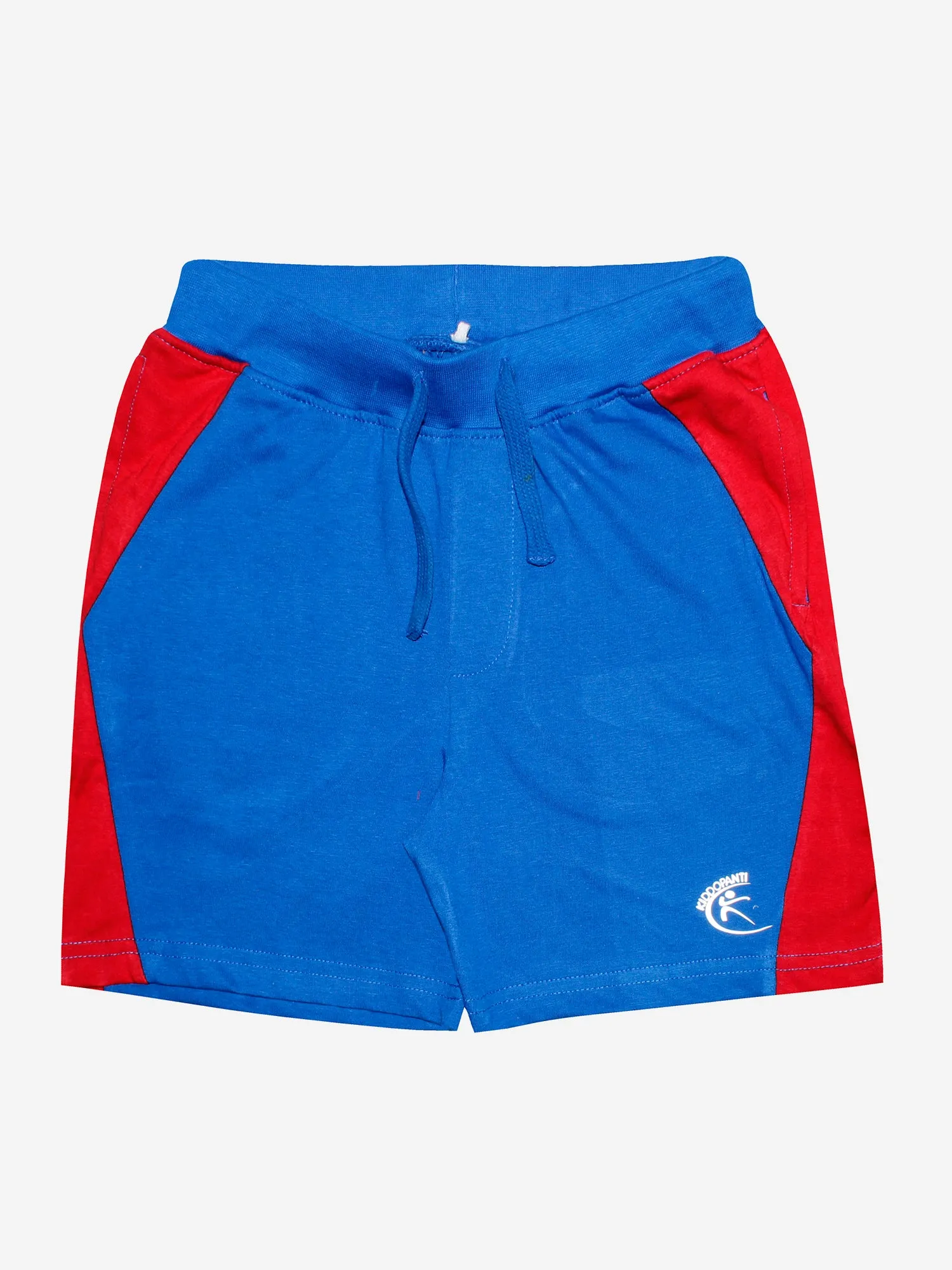 Boys Cotton Shorts with Contrast Panel- Pack of 2