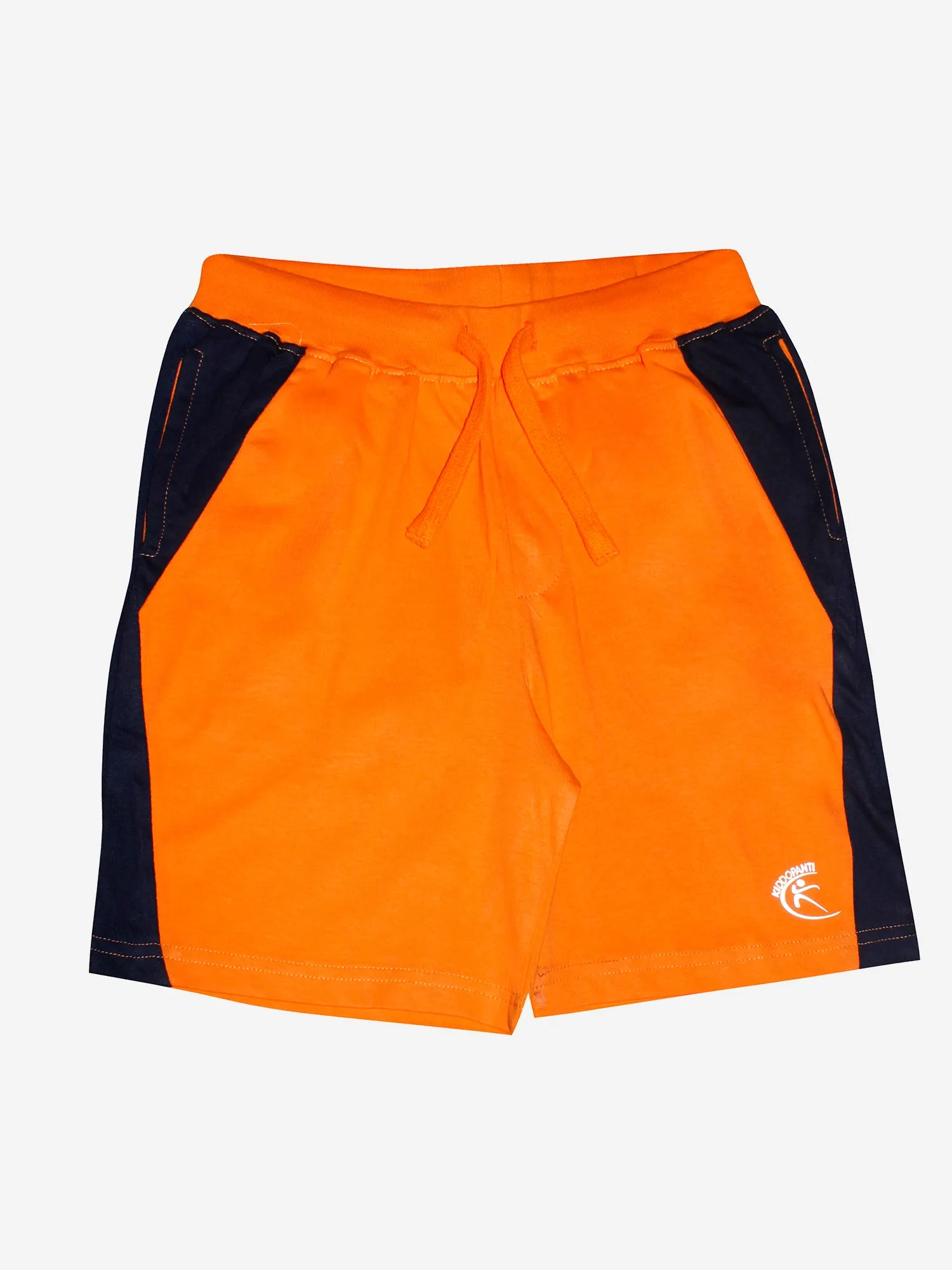 Boys Cotton Shorts with Contrast Panel- Pack of 2