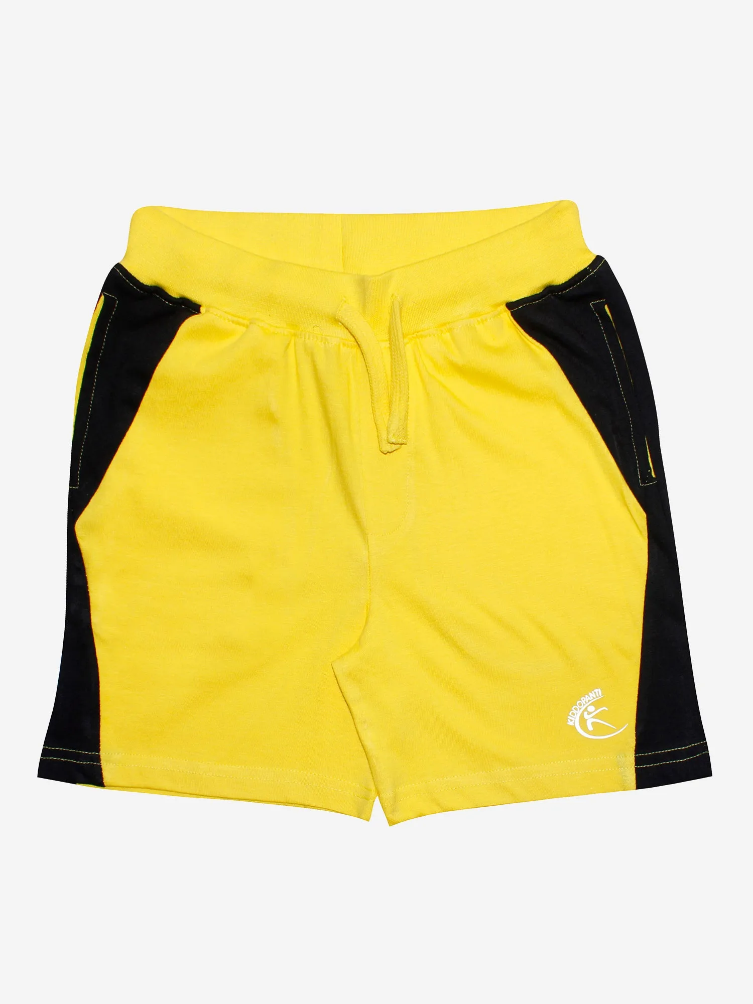 Boys Cotton Shorts with Contrast Panel- Pack of 2