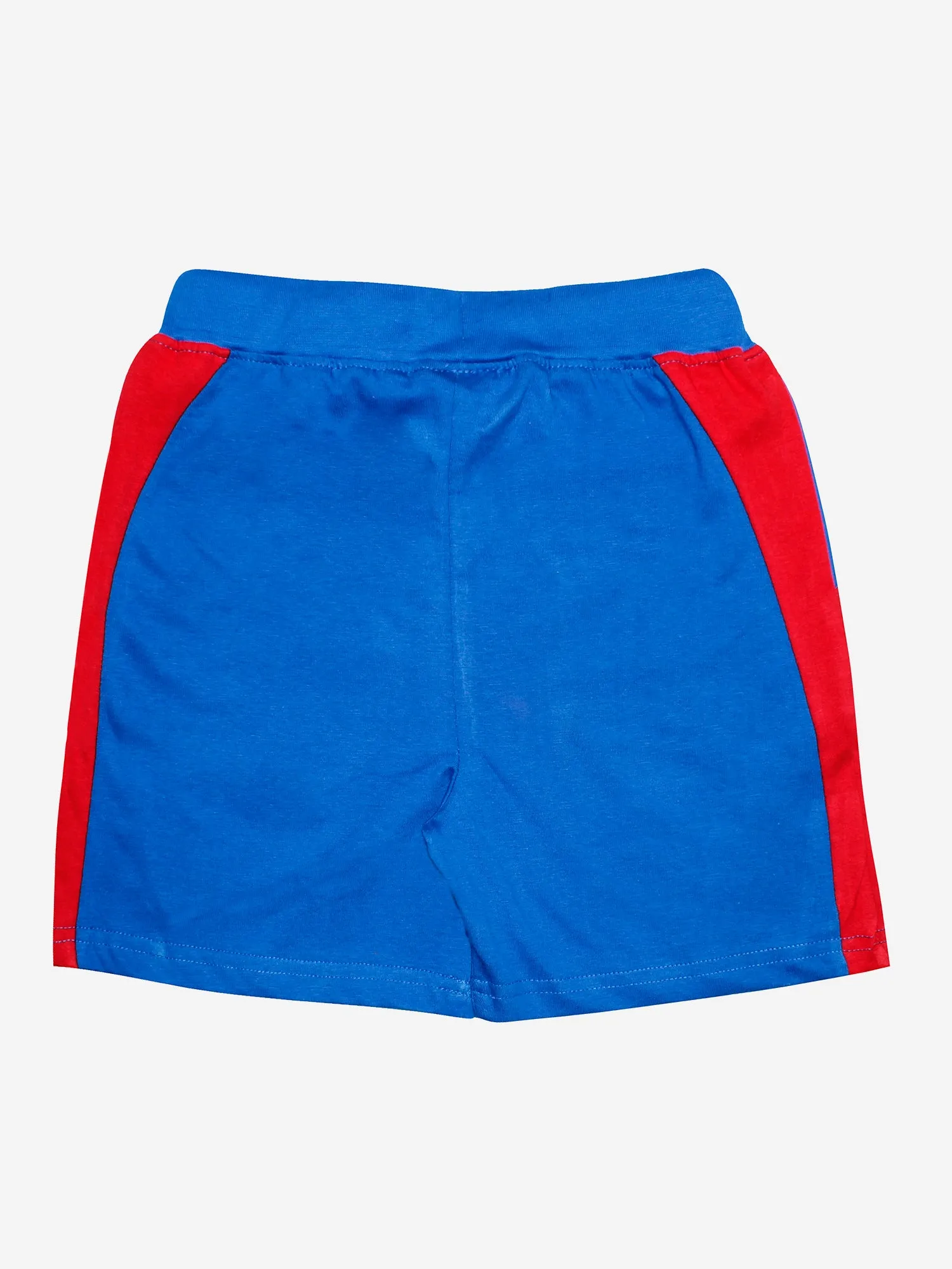 Boys Cotton Shorts with Contrast Panel- Pack of 2