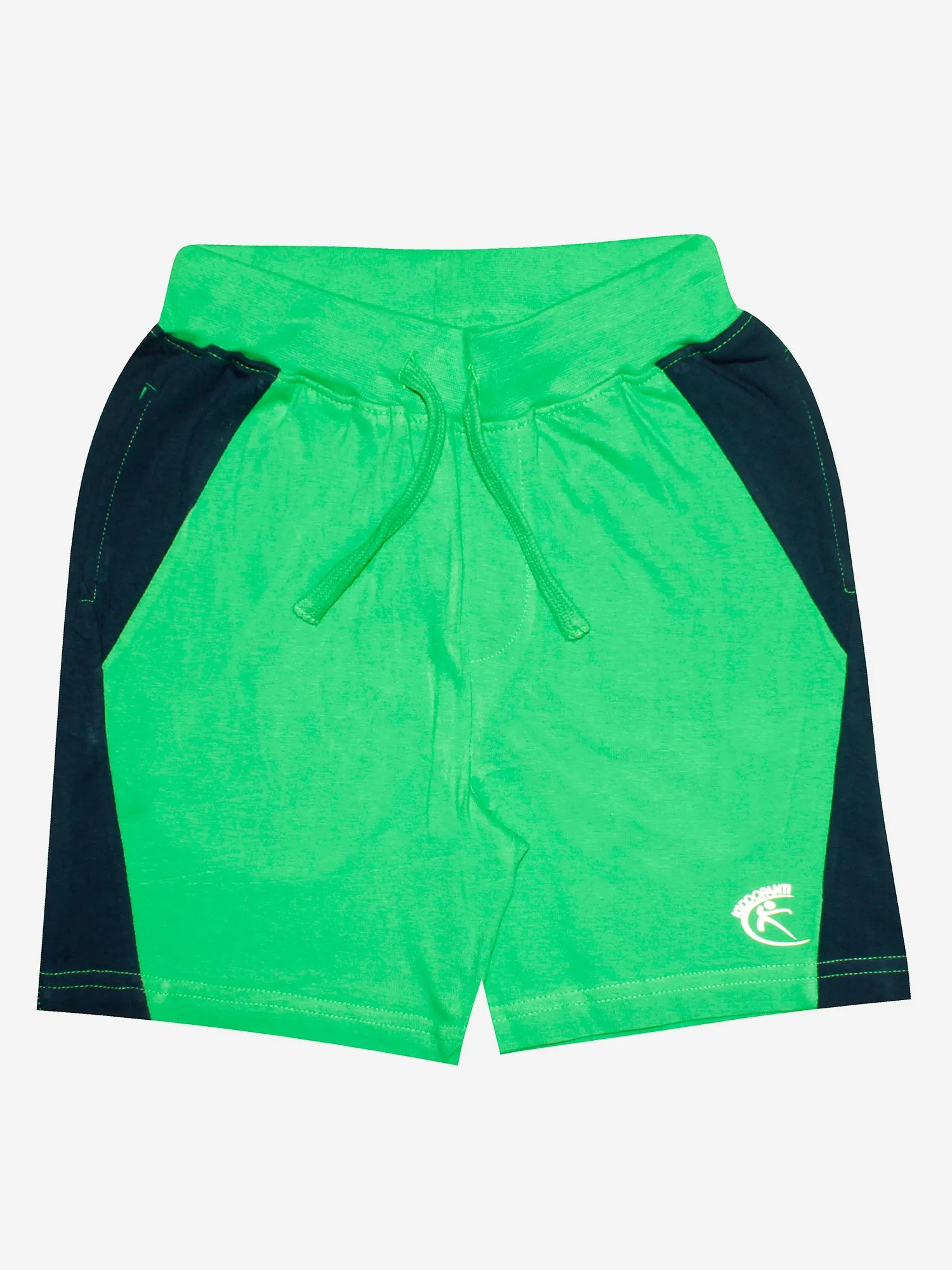 Boys Cotton Shorts with Contrast Panel- Pack of 2