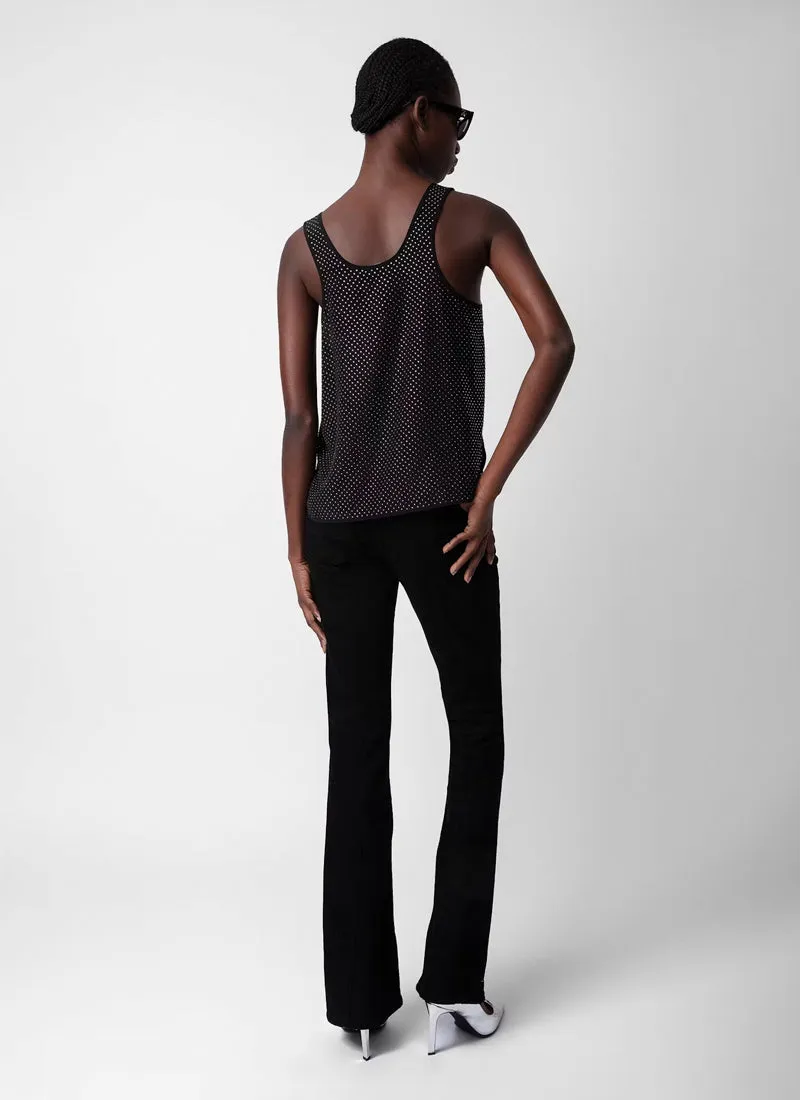 Carys Diamanté Silk Top