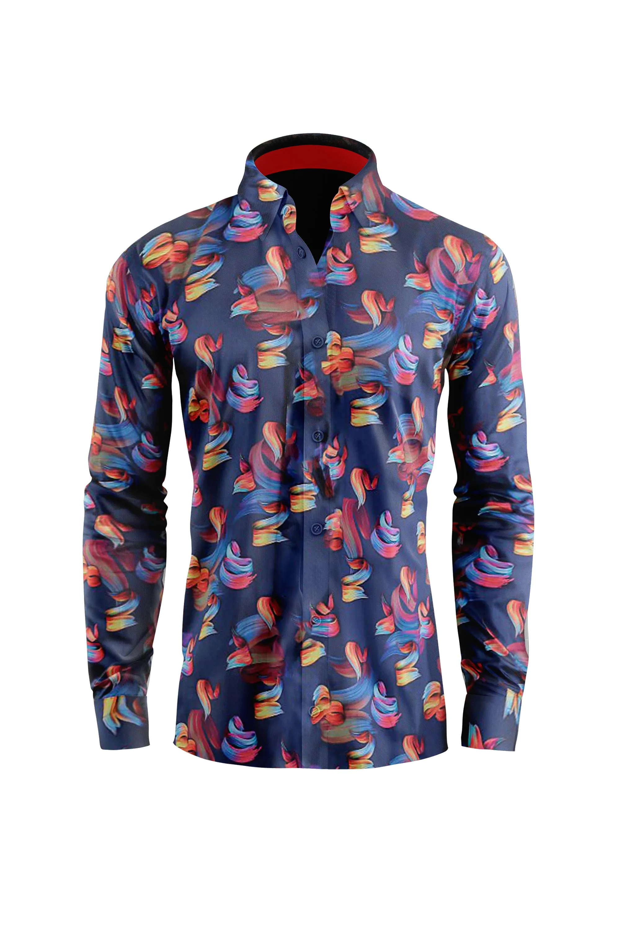 Celestial Bloom Elegance Casual Men's Shirt