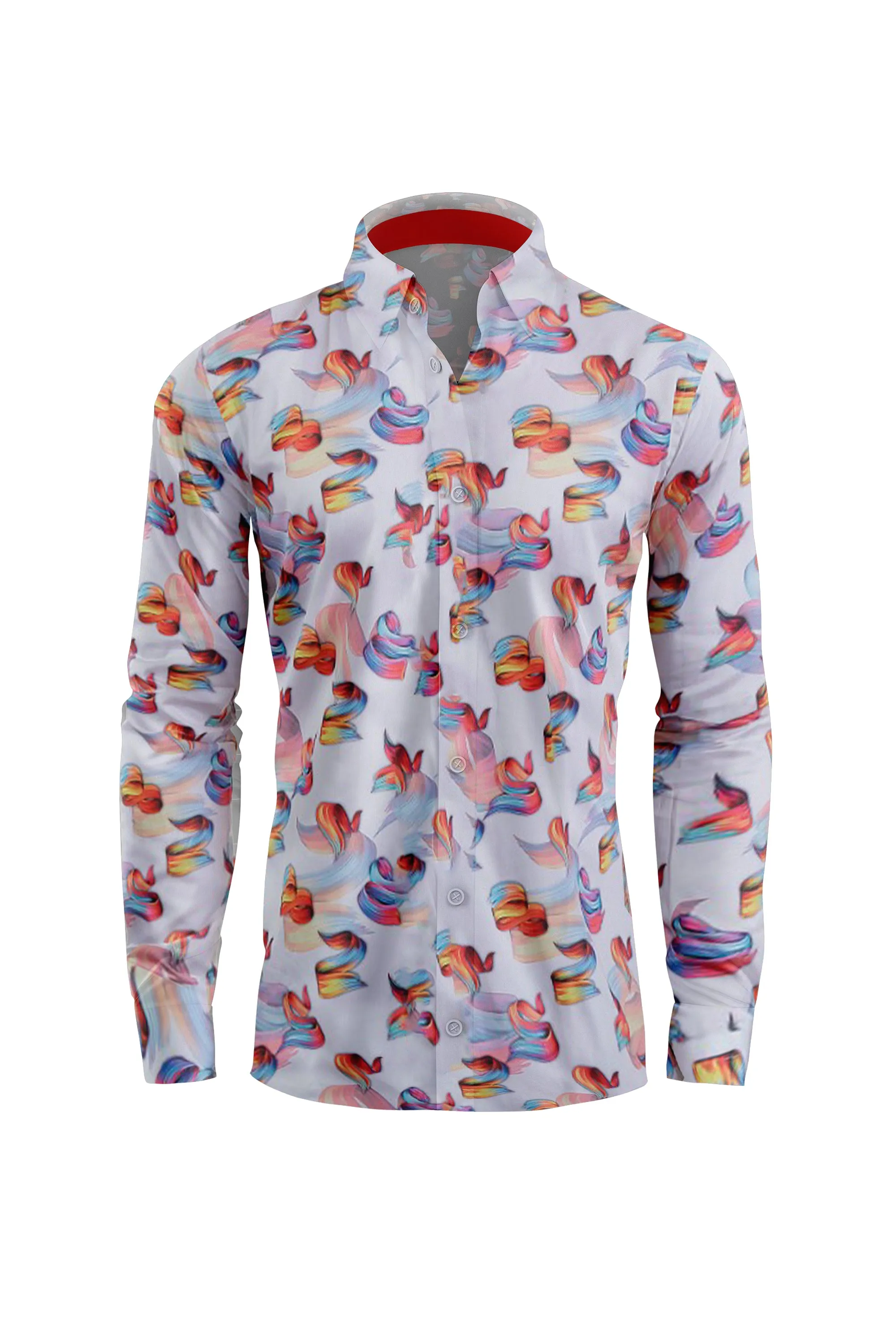 Celestial Bloom Elegance Casual Men's Shirt