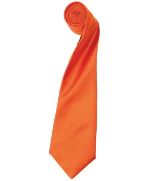 Colours satin tie | Terracotta