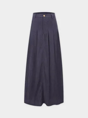 Corduroy Skirt-Grey