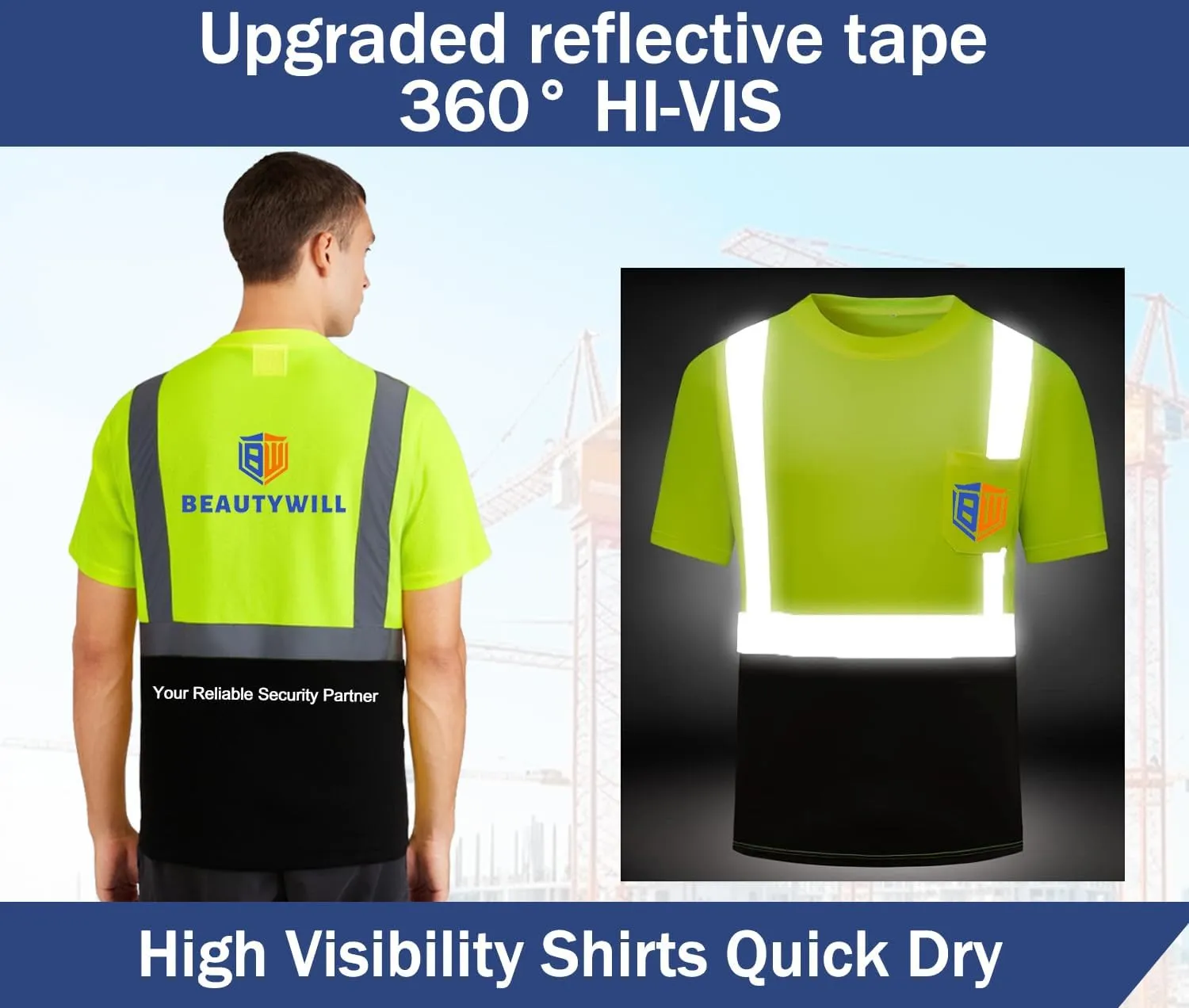 Custom Logo Shirts,Mens Neon Quick Dry T-Shirts,Customized Shirts Short Sleeve Tshirts