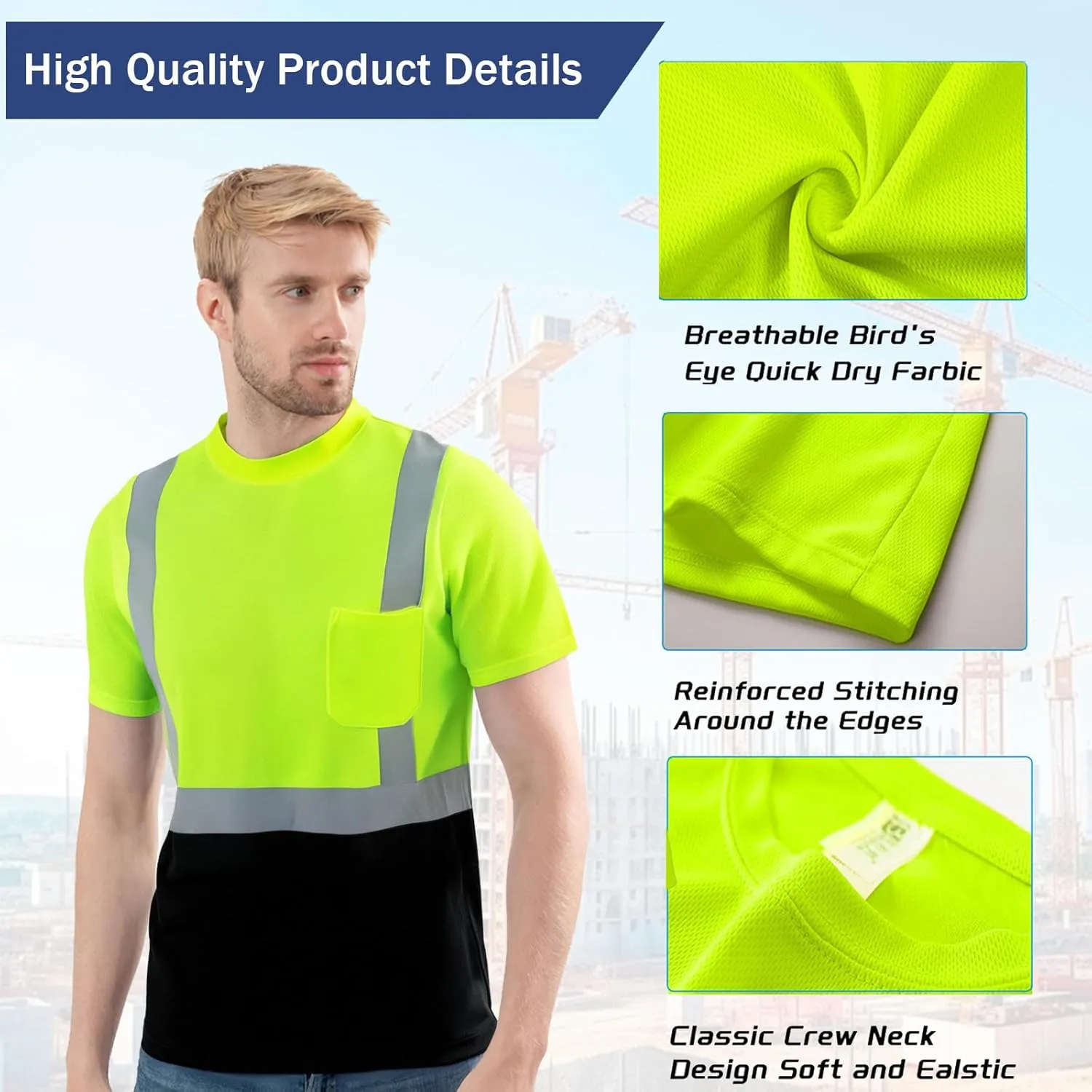 Custom Logo Shirts,Mens Neon Quick Dry T-Shirts,Customized Shirts Short Sleeve Tshirts