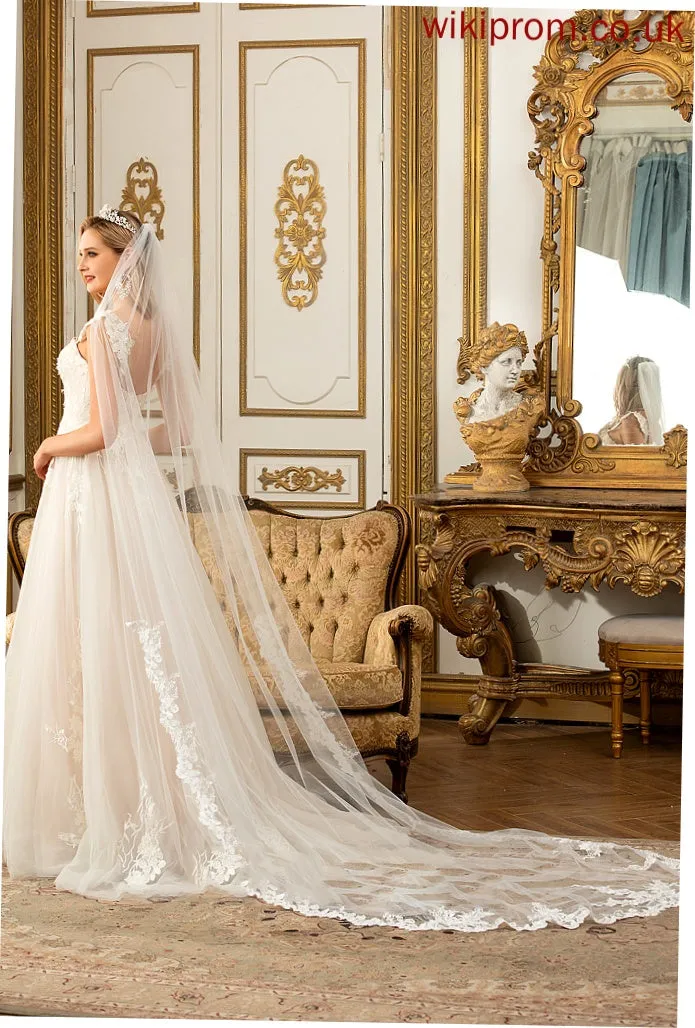 Dress Sweep Wedding Dresses Lace Wedding Fiona Train Sweetheart Tulle Ball-Gown/Princess
