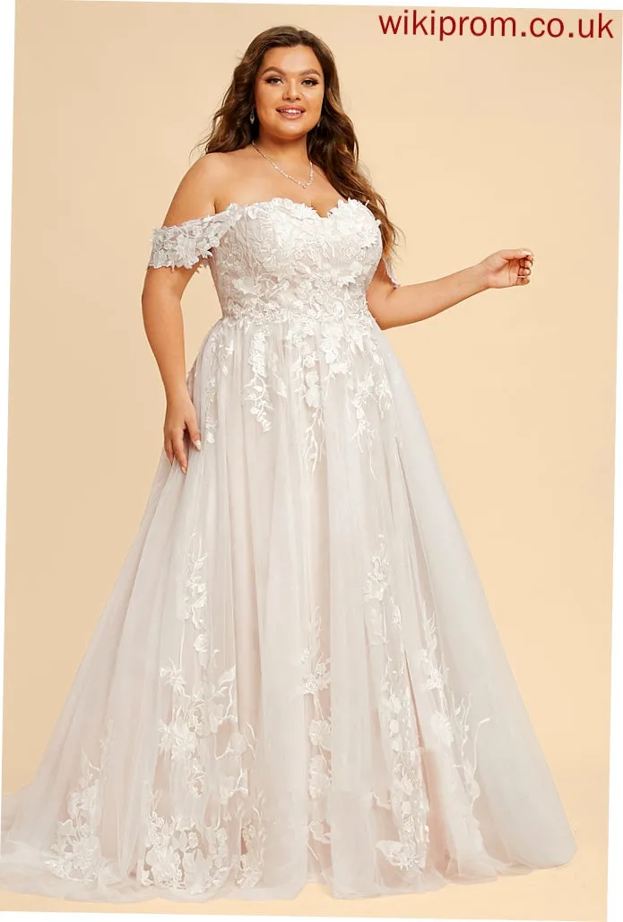 Dress Sweep Wedding Dresses Lace Wedding Fiona Train Sweetheart Tulle Ball-Gown/Princess