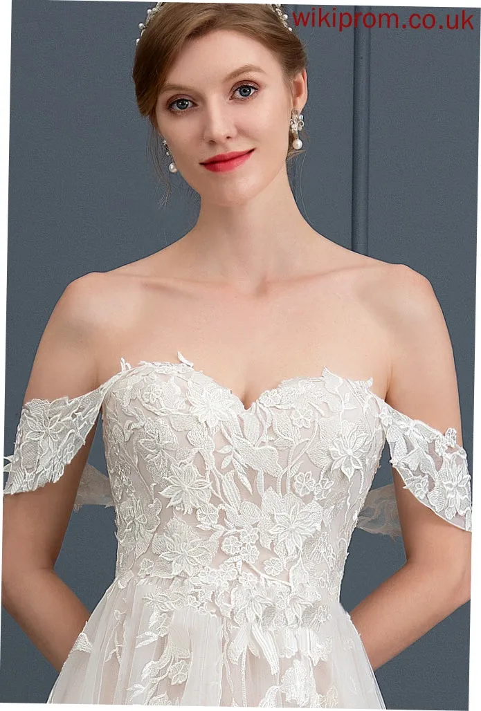 Dress Sweep Wedding Dresses Lace Wedding Fiona Train Sweetheart Tulle Ball-Gown/Princess