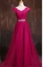 Elegant V Neck Evening Dresses