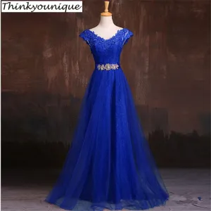 Elegant V Neck Evening Dresses