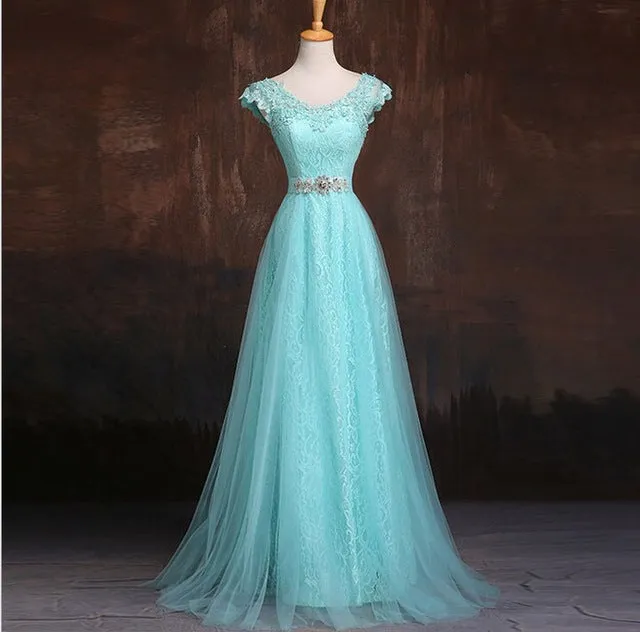 Elegant V Neck Evening Dresses