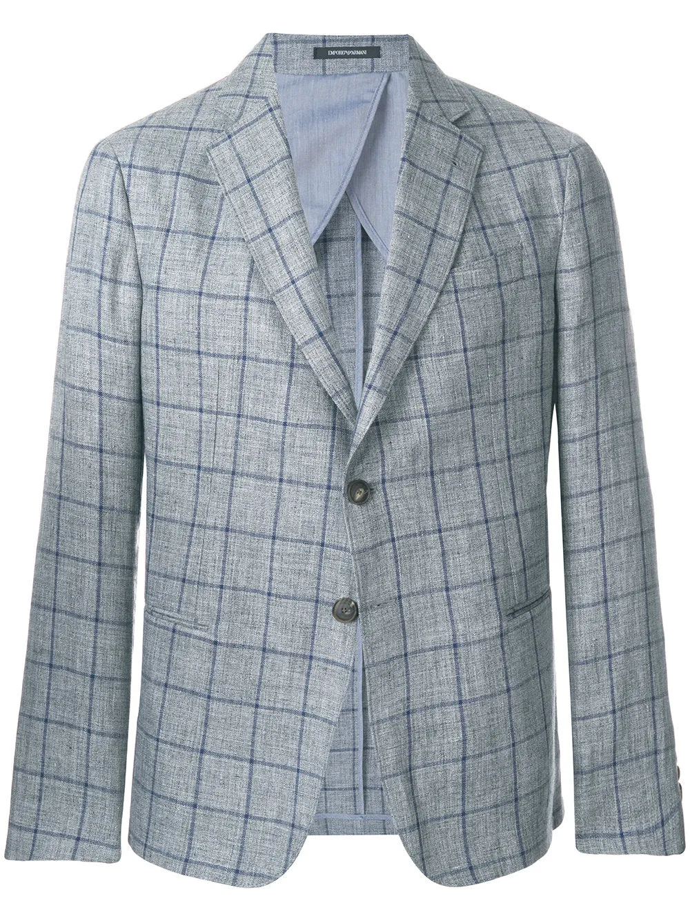 Emporio Armani Check fitted blazer