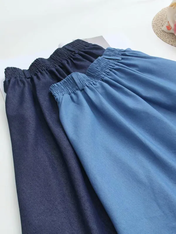Felicity Women Casual Midi High-Waist A-Line Skirt