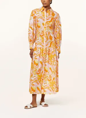 Floral Linen Maxi Dress | Shrimp Multi