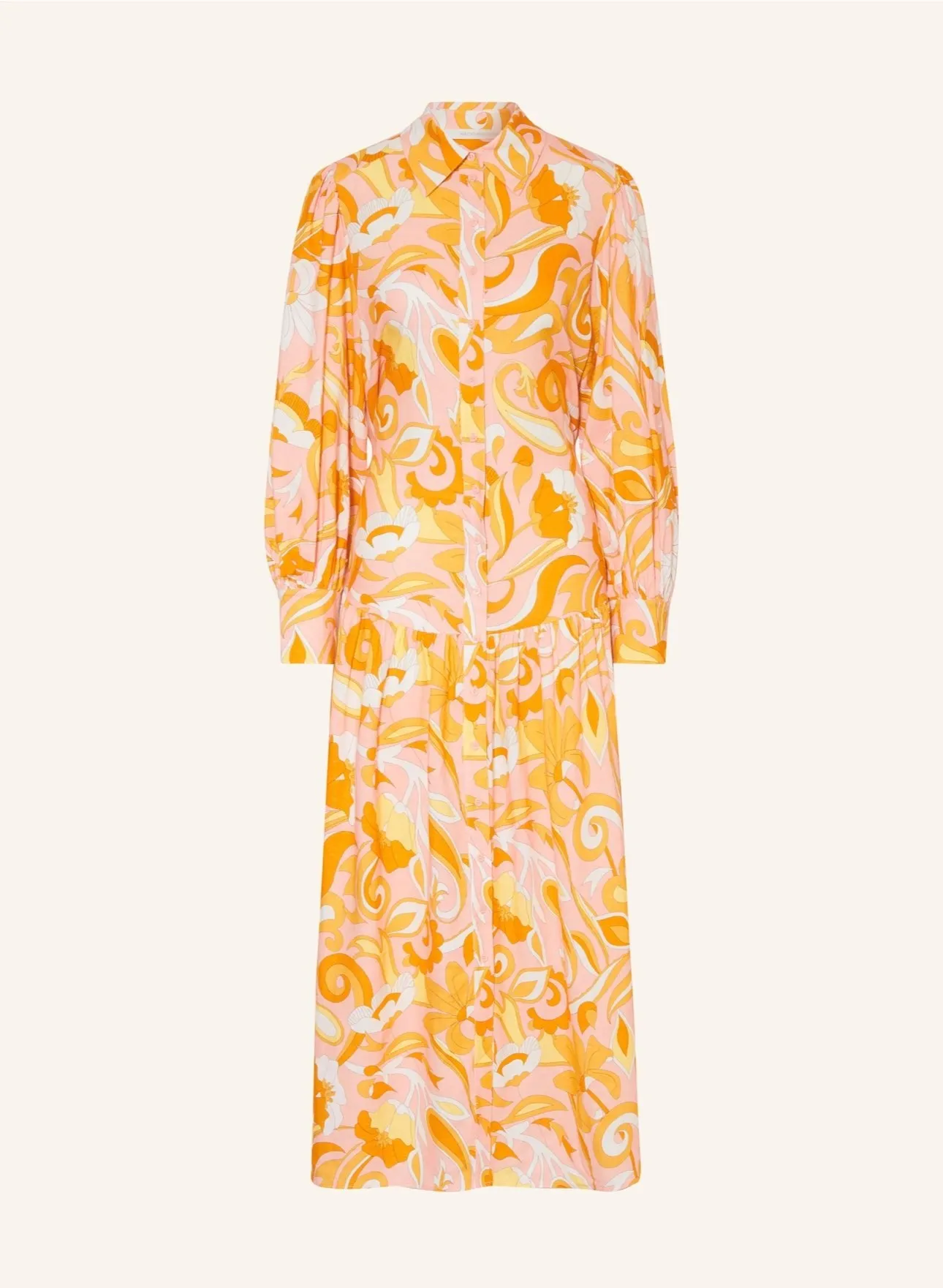 Floral Linen Maxi Dress | Shrimp Multi