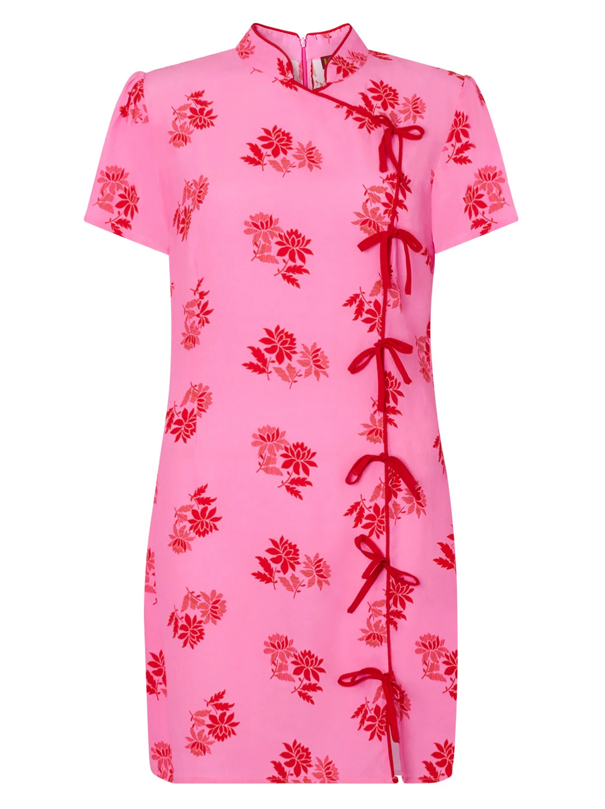 Harlow Pink Floral Mini Dress