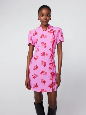 Harlow Pink Floral Mini Dress