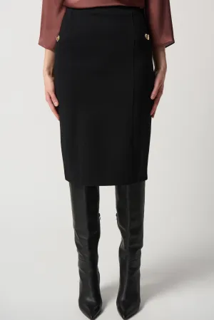 Heavy Knit Pull-On Straight Skirt