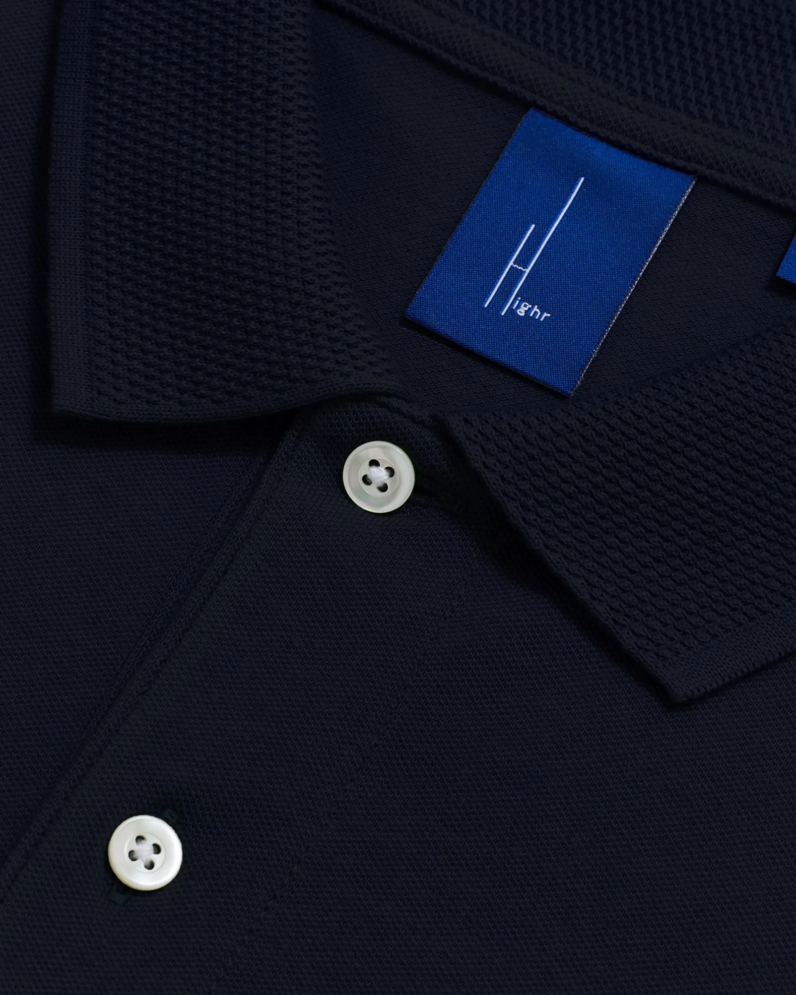 Highr, Navy, Polo Tee