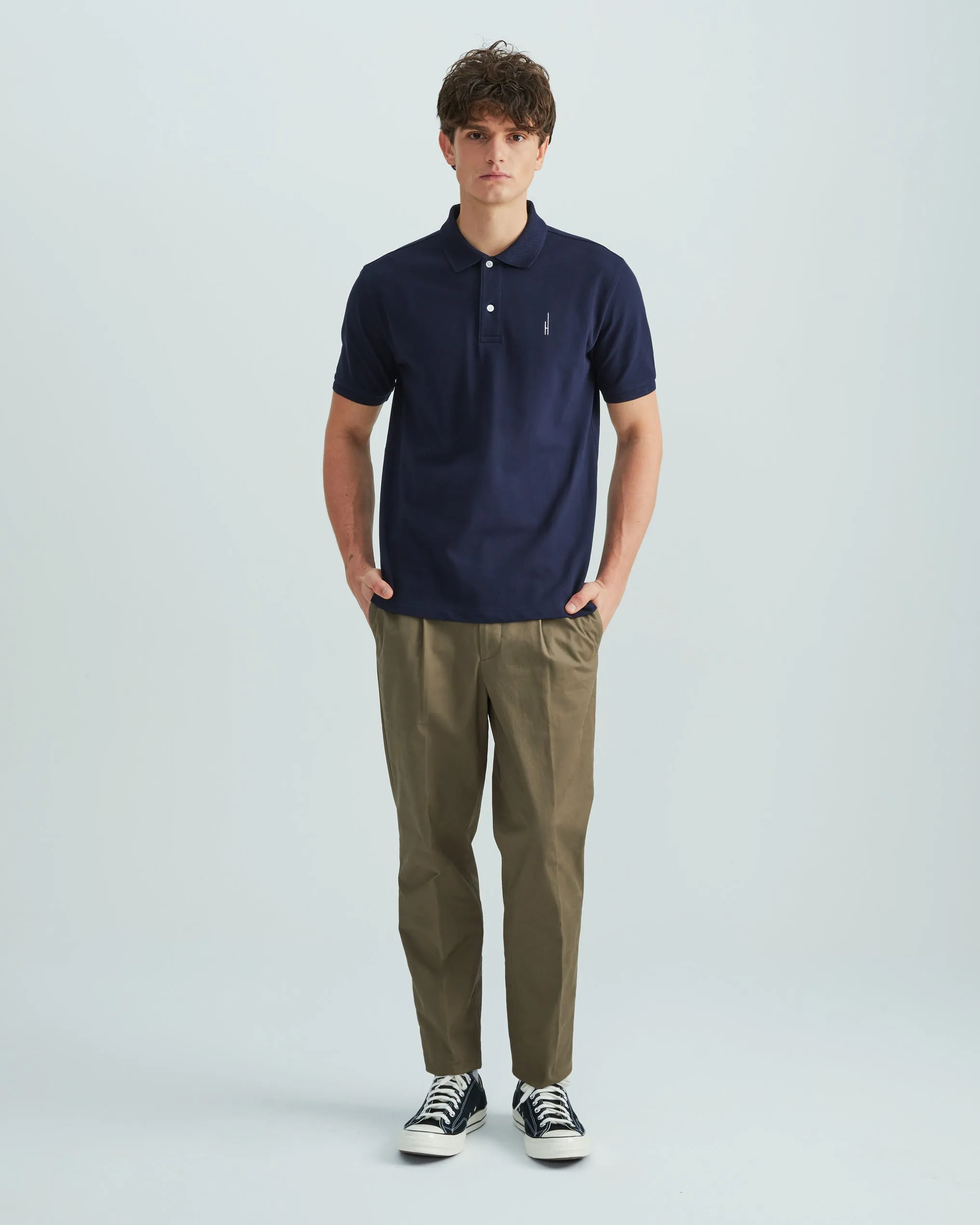 Highr, Navy, Polo Tee