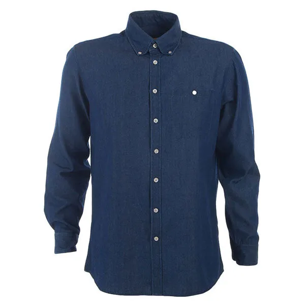 Identitee Men's Indigo Blue Dylan Long Sleeve Shirt