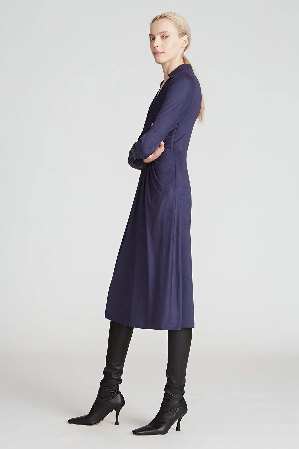 Imani Suede Shirt Dress