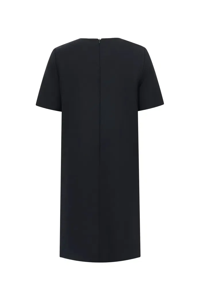 Kate T-Shirt Short Dress in Wool Blend