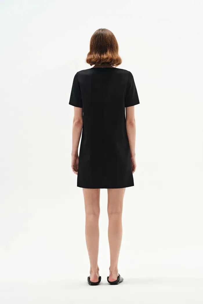 Kate T-Shirt Short Dress in Wool Blend