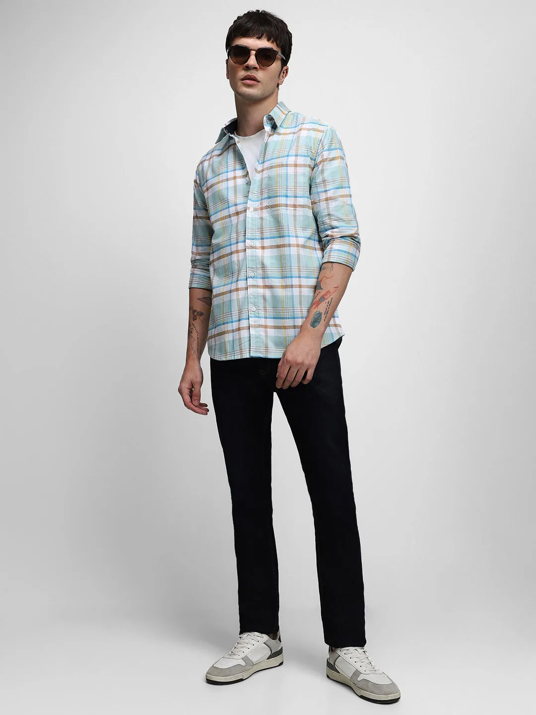 Men's Sage Green Casual Shirts