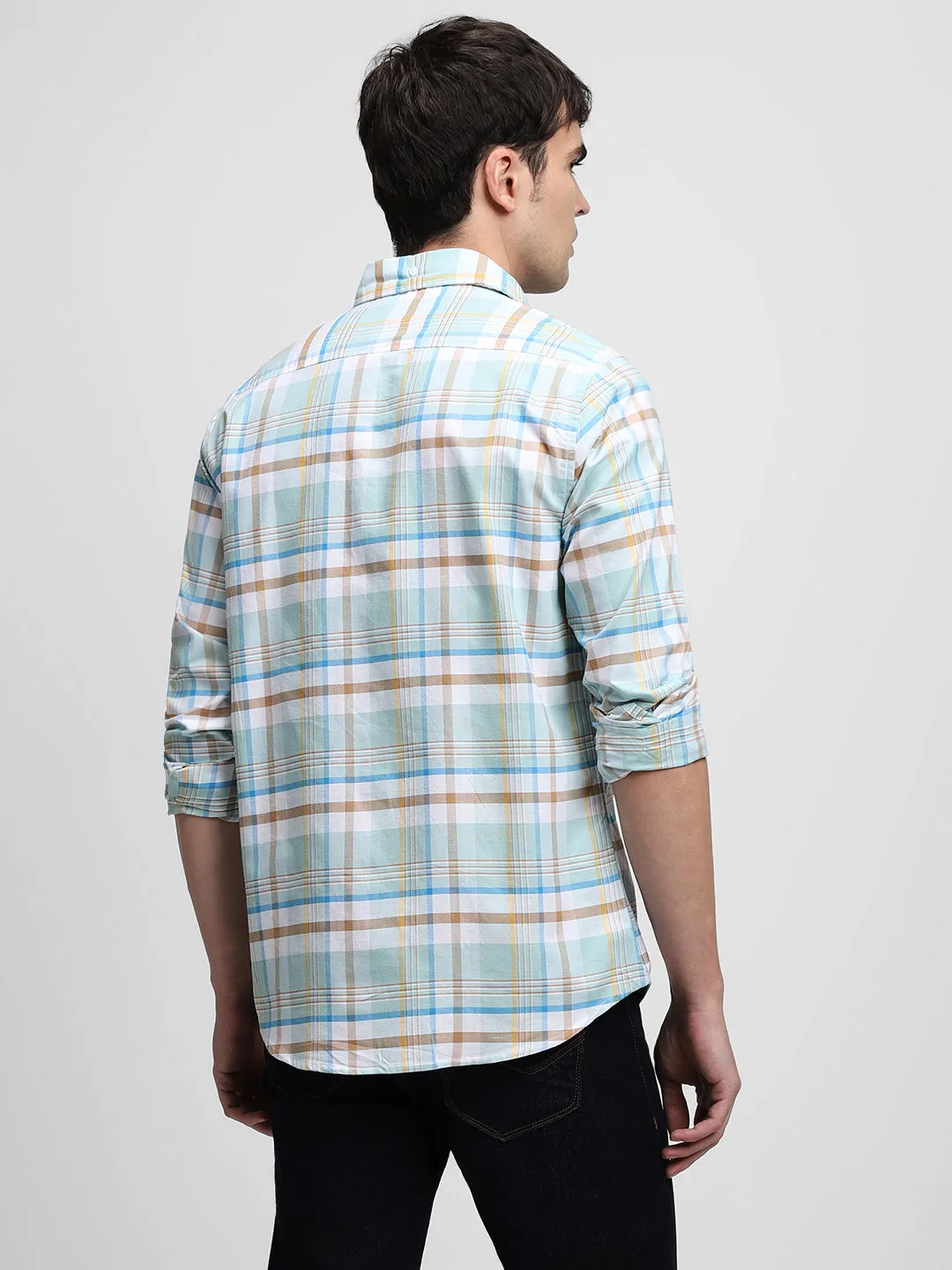 Men's Sage Green Casual Shirts