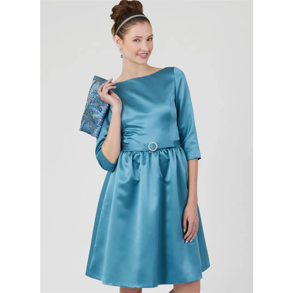 New Look Sewing Pattern N6786 Misses' Dresses with Belt and Purse