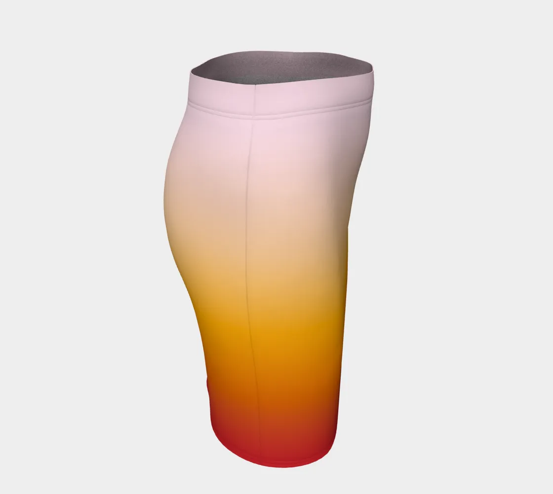 Ombre Style Fitted Skirt