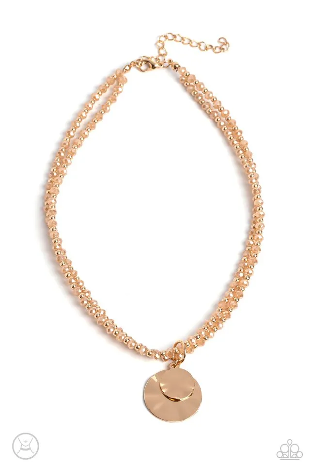 Paparazzi Necklace ~ Compacted Cosmos - Brown