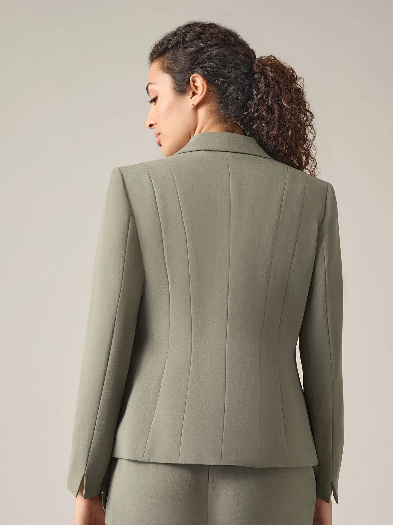 Plus Holly Jacket, Iconic Stretch Crepe
