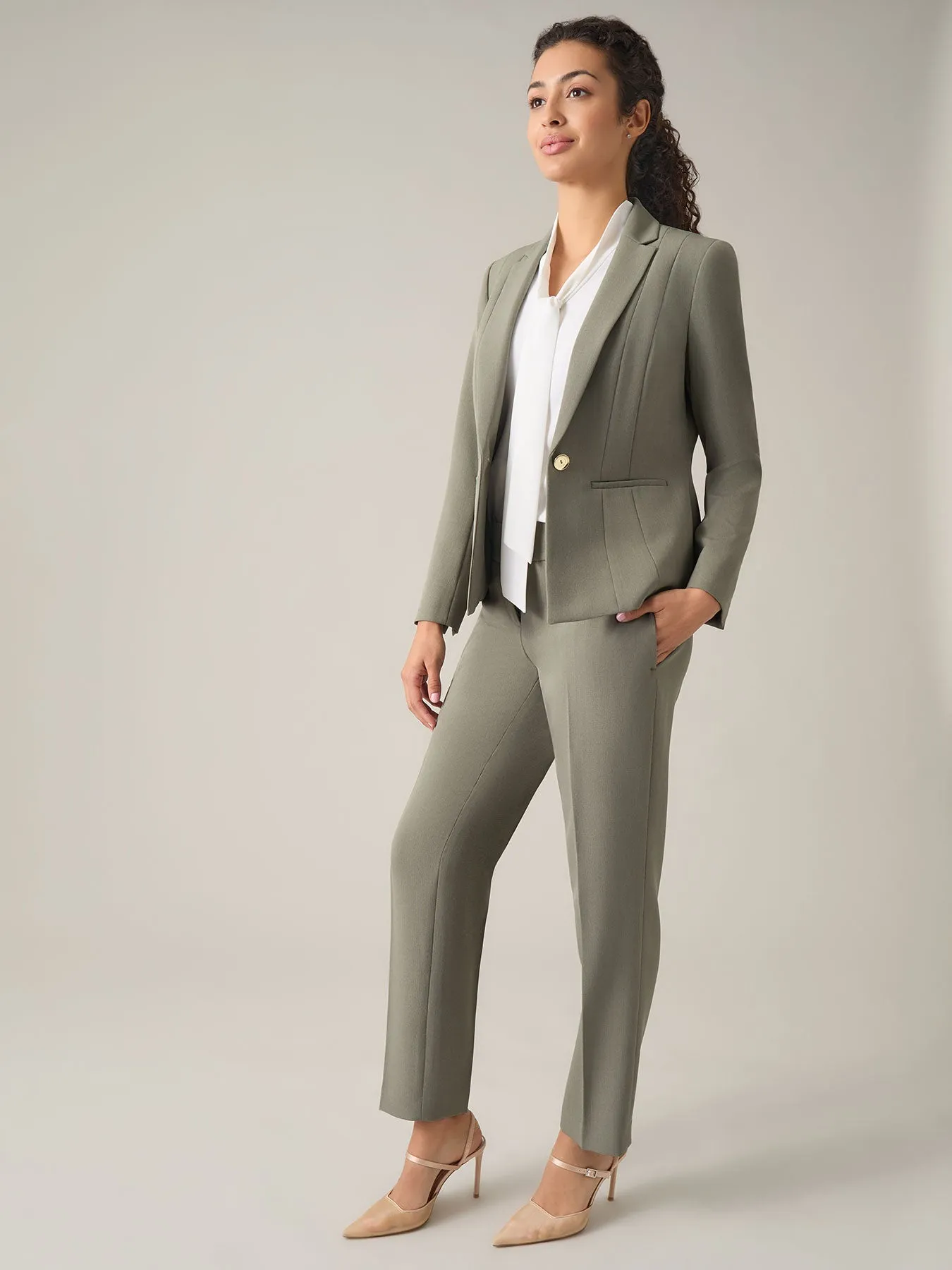 Plus Holly Jacket, Iconic Stretch Crepe