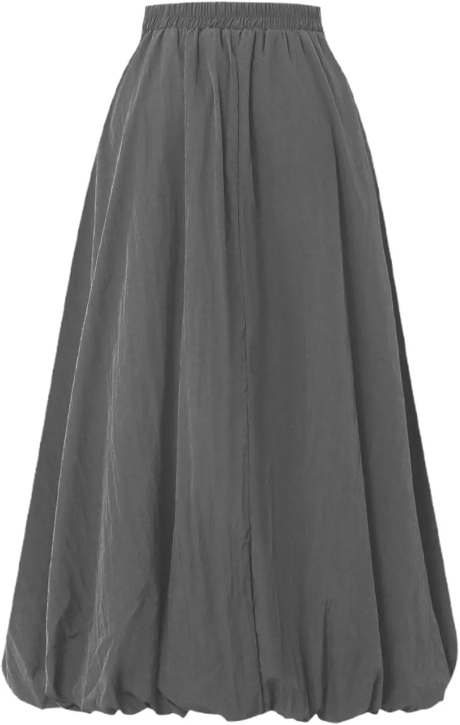 Pompon Bouffant Skirts for WomenBohemian Style Midi Skirt with Stretch A Line Trendy Summer Loose Skirts