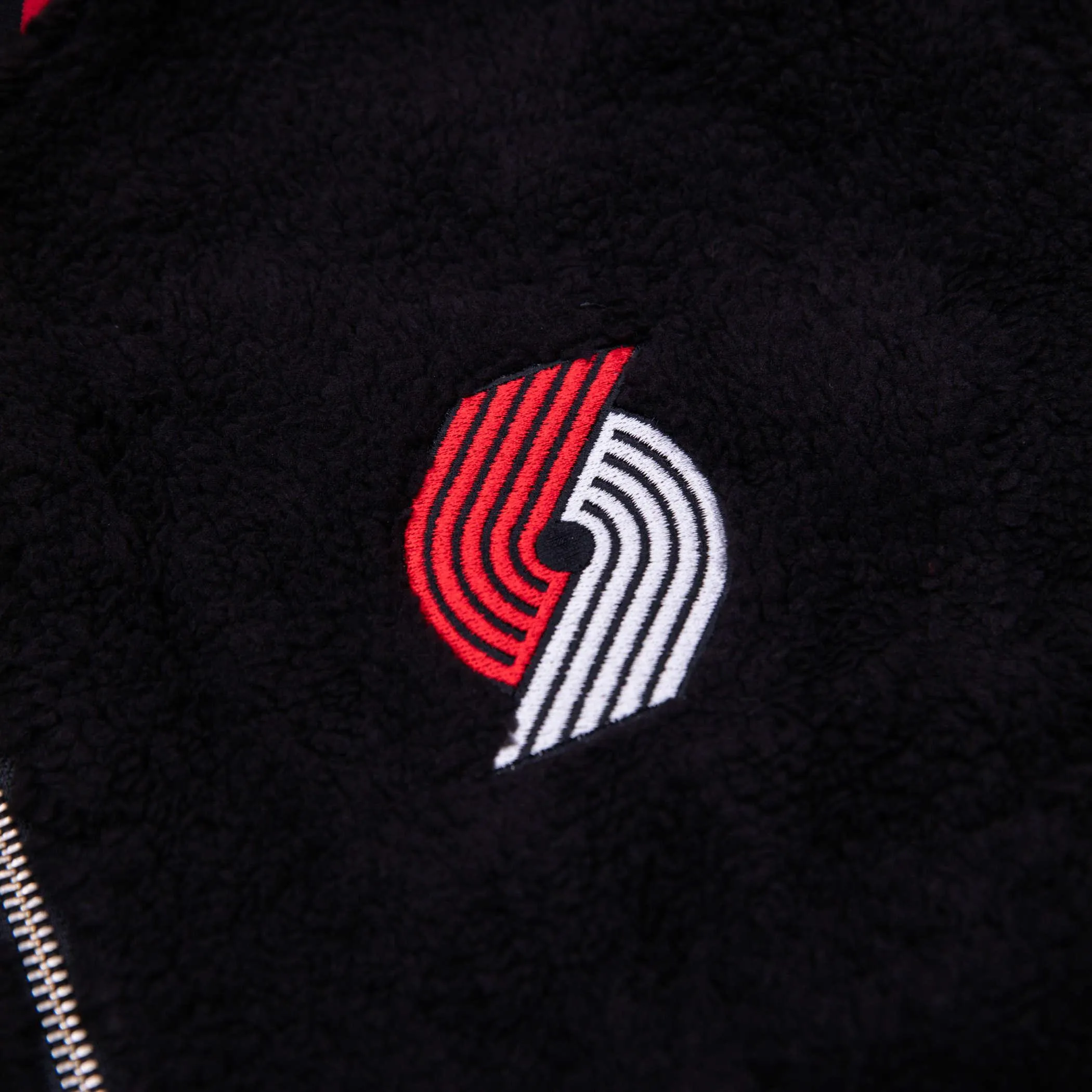 Portland Trail Blazers Wild Collective Women's Reversible Sherpa Bomber Jacket