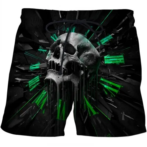 Sea male suit casual Short Quick Dry Running Swimwear 3D Lion Printed