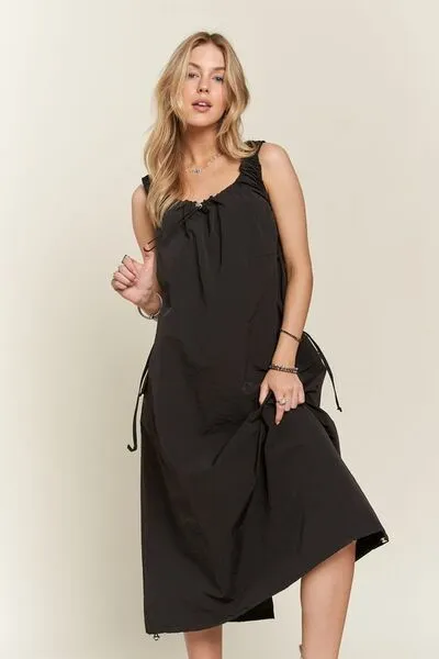 Slit Back Cargo Dress