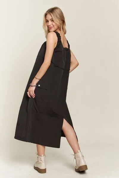 Slit Back Cargo Dress
