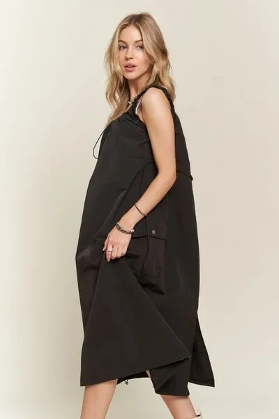 Slit Back Cargo Dress