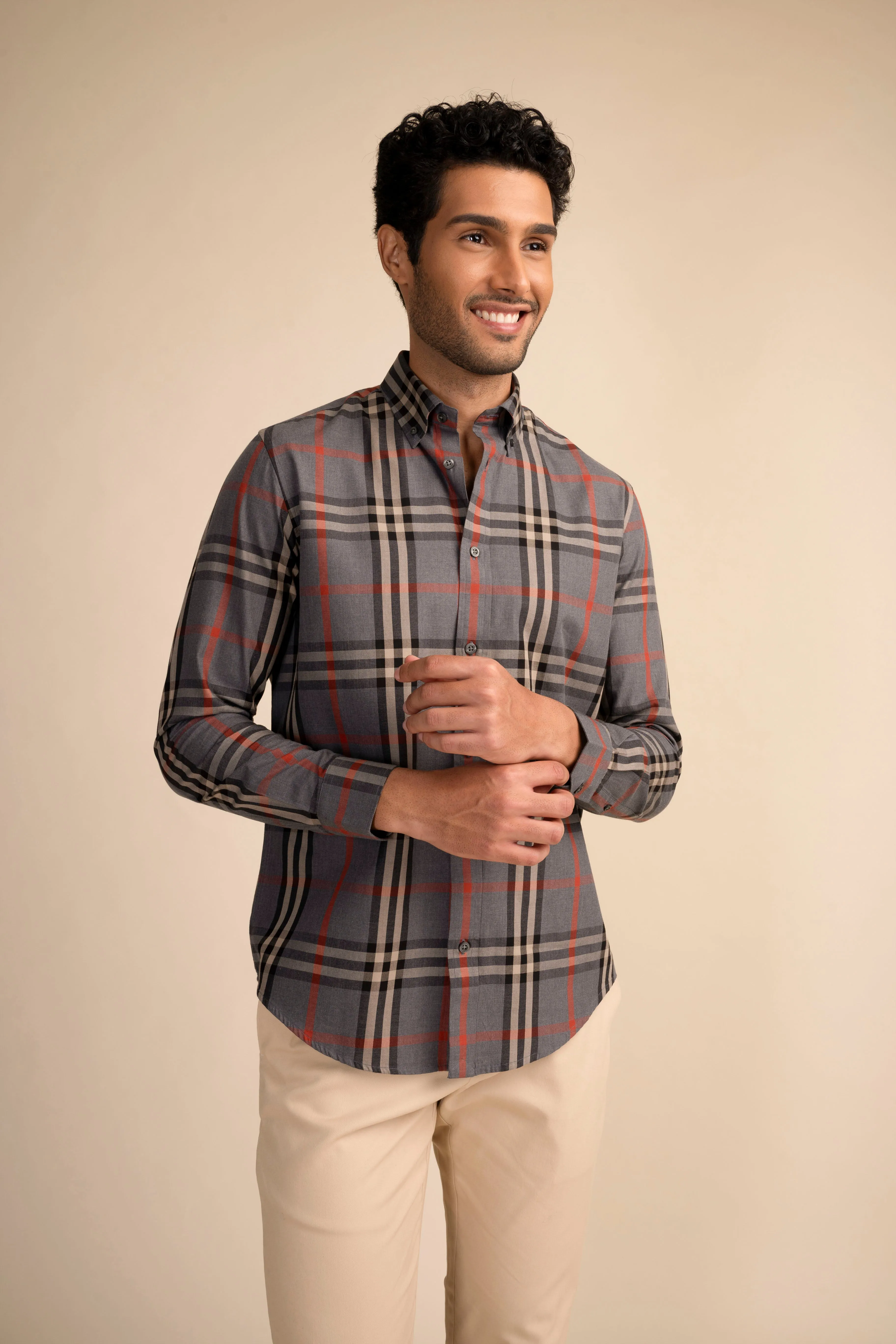 Soho Charcoal Button-Down EOSS
